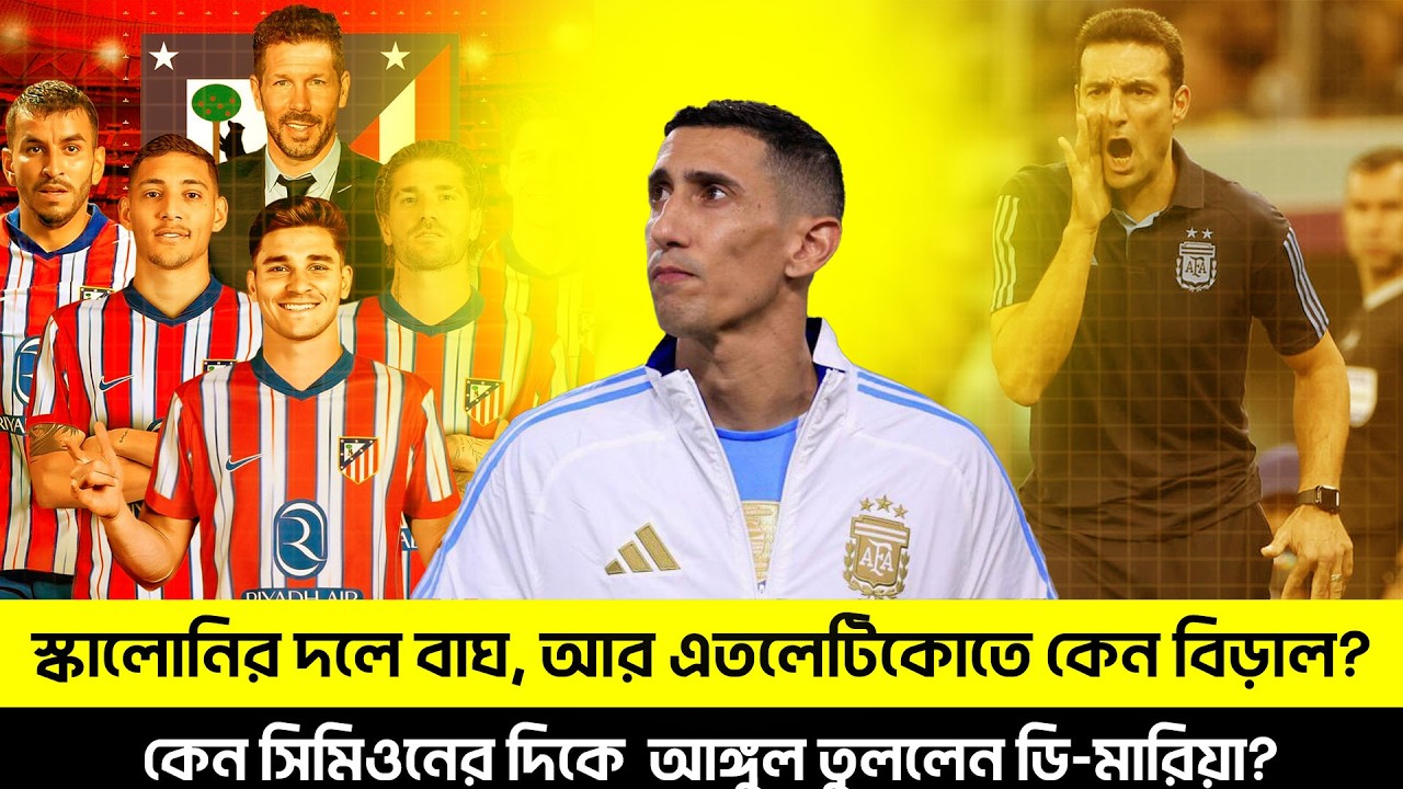 স্কালোনির দলে বাঘ, আর এতলেটিকোতে কেন বিড়াল? TEM SPORTS