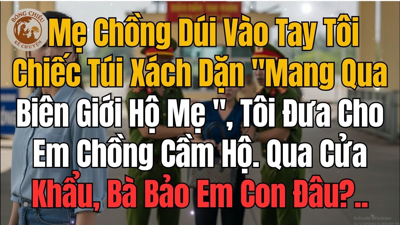 Mẹ Chồng Dúi Vào Tay Tôi Chiếc Túi Xách Dặn Mang Qua Biên Giới Hộ Mẹ, Tôi Lén Đưa Cho Em Chồng Cầm..