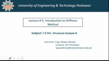 Stiffness Method for Beams Part 01 of 03