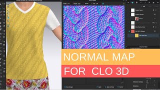 How to Use Normal Map in CLO3D - workflow