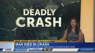 Chesterfield Police investigating fatal crash on Northcreek Drive