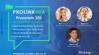 ProLinkHFA Webinar - Procorem 101