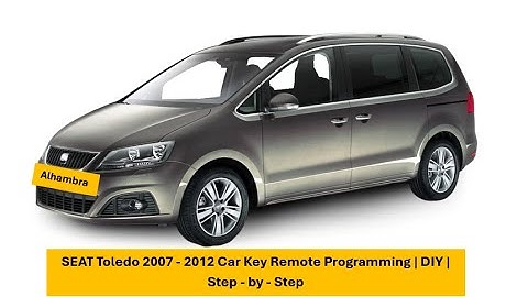 SEAT Alhambra Car Key Programming |DIY| Step-by-Step