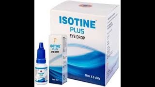 Isotine plus eye Drop 10ML , Tetes Mata Katarak , Glaukoma, Miopia  kualitas Impor