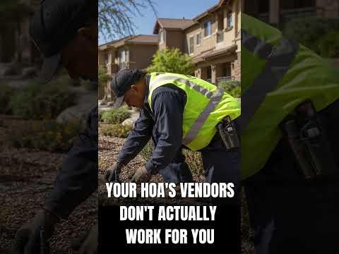 Your HOA's Vendors Don't Actually Work for You