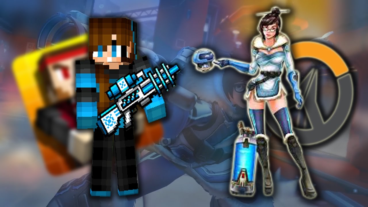OVERWATCH MEETS PIXEL GUN 3D - MEI GAMEPLAY
