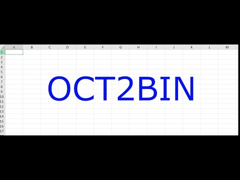Excelerated Engineering Encyclopedia Entry 335: OCT2BIN()