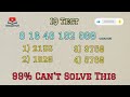 Can you solve this quiz #iqtest #maths #live 