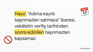 Vekaletname Genelgesi Video Özet