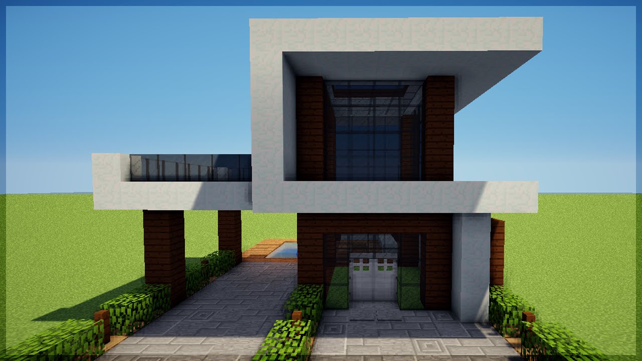 Minecraft: Construindo uma Pequena Casa Moderna 5 - YouTube