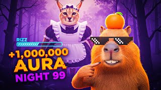 Roblox 99 Nights In The Brainrot Forest Max Sigma Aura Challenge Capysavana
