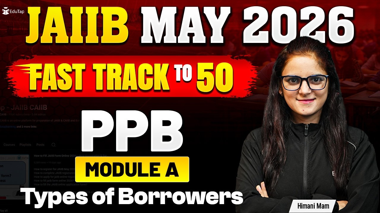 JAIIB PPB Free Online Classes 2026 | Types of Borrowers MCQ Practice | JAIIB May 2026