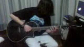 Metal Improvisation On Acoustic Guitar.3Gp