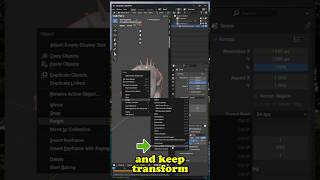 Remove Armature From Mesh - Delete Bones in Blender  #blender #tutorial #3d
