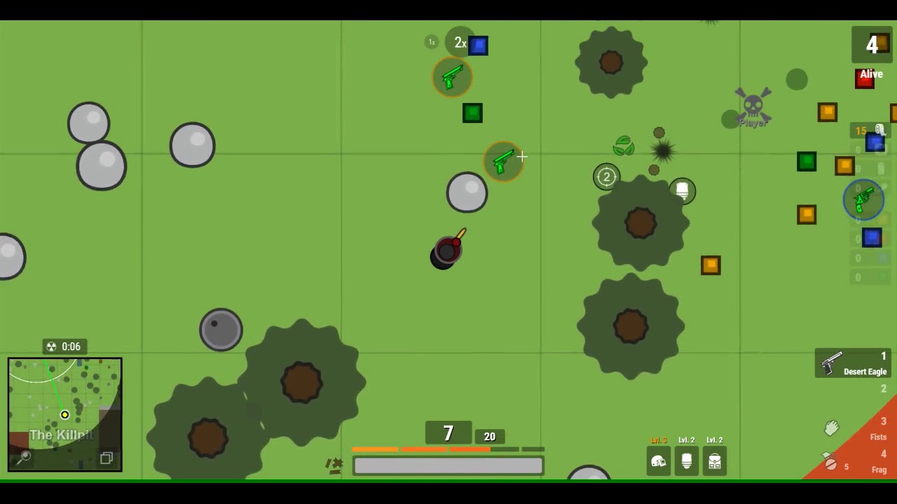 Surviv.io Win With ONE GUN!!(Desert Eagle)