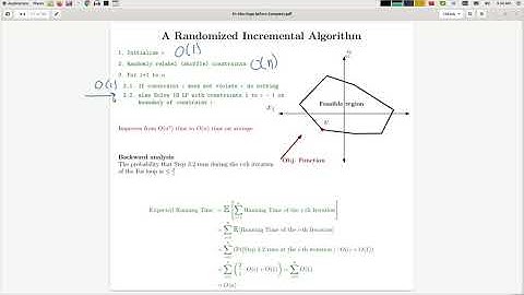 10 LP 2D - A randomized algorithm and analysis (I)