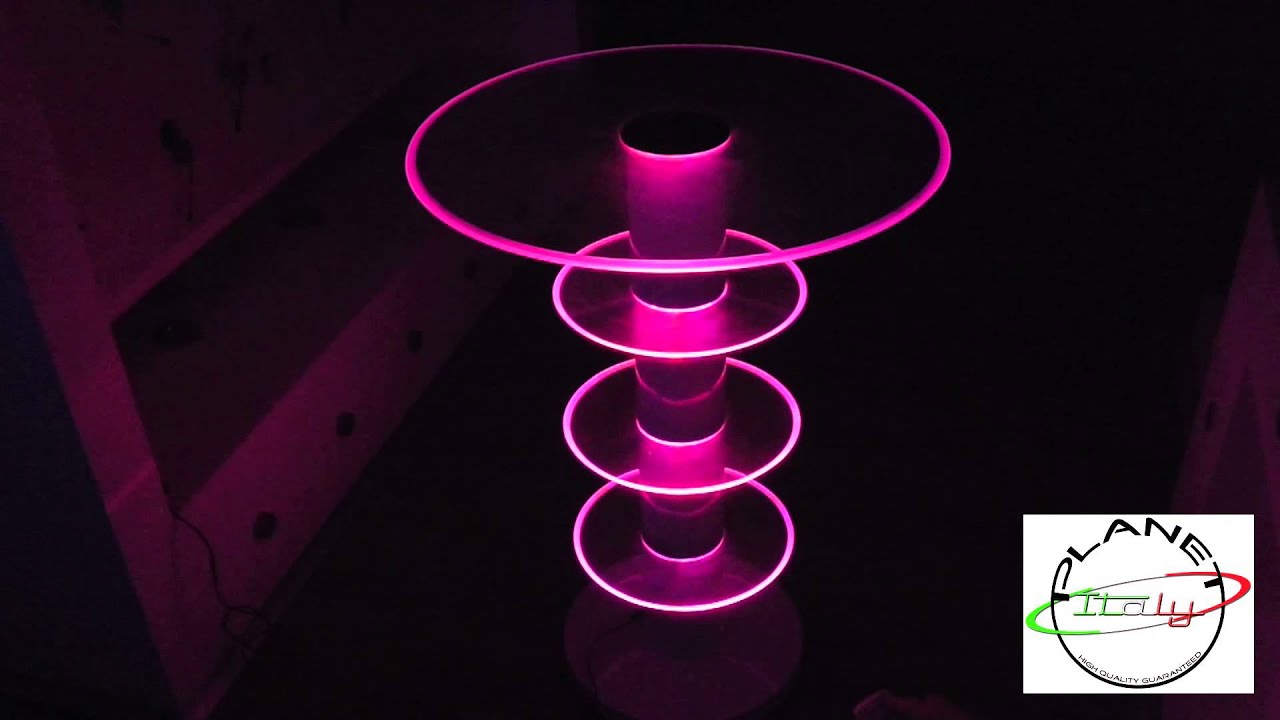 Tavolo led rgb cambia colore cromoterapia led table youtube