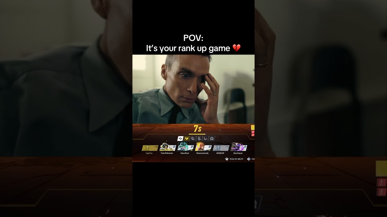 POV: it’s your rank up game 💔