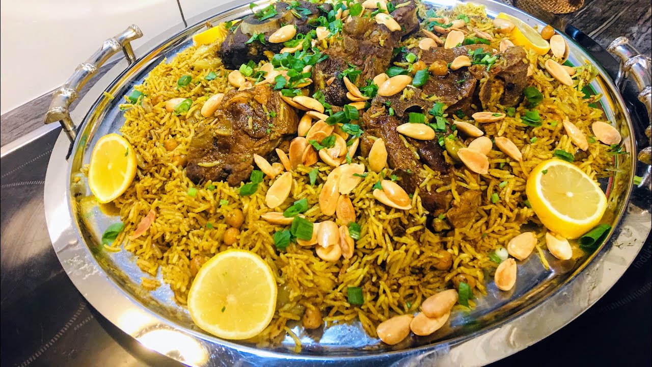 رز القدرة الفلسطينية رز الأفراح والليالي الملاح  بأسهل وأبسط طريقة من روائع المطبخ الفلسطيني