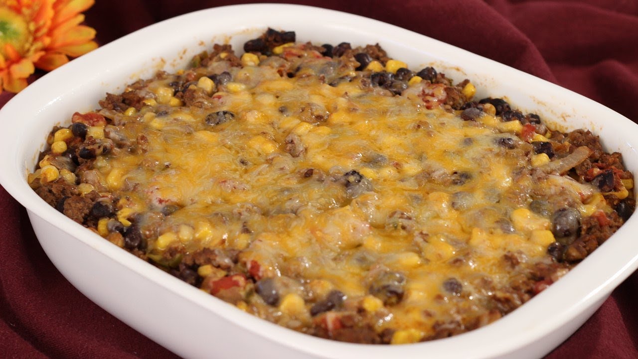 Mexican Casserole Recipe YouTube