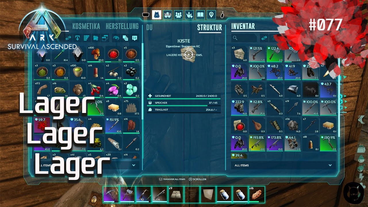Ark: Survival Ascended(PS5) #077 - Lager Lager Lager - YouTube