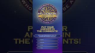 Which type of dog shares its name with someone who does crosswords? | Who Wants To Be A Millionaire