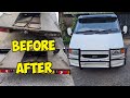 Ford transit recovery truck light upgrade and stealth number plate modification  part 3