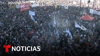 Manifestantes en Argentina exigen más fondos para la educación pública