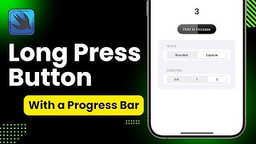 Long Press Button With Progress Bar - SwiftUI - Xcode 15