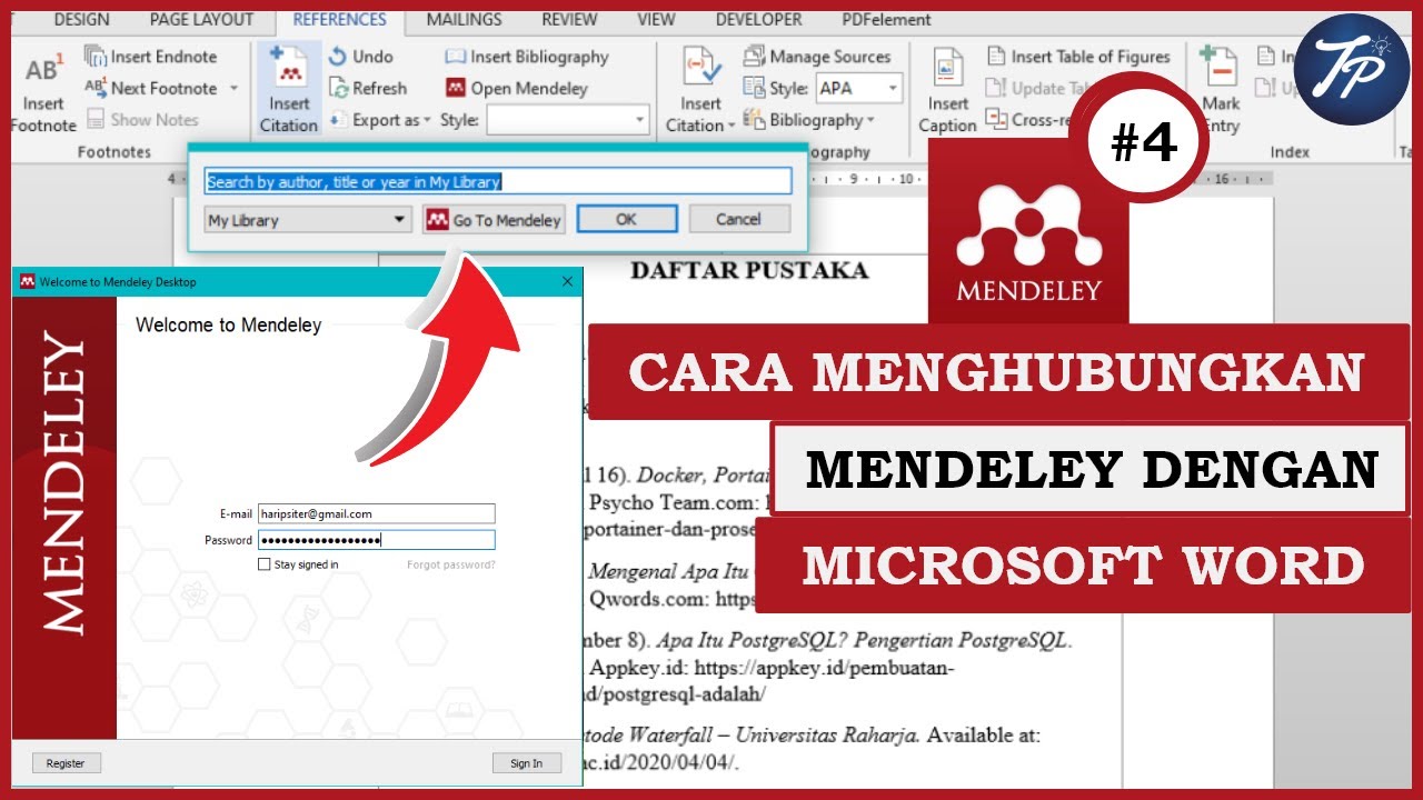 Tutorial Mendeley Cara Menghubungkan Mendeley ke Microsoft Word 2013