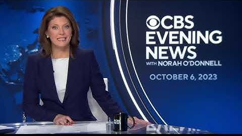 CBS Evening News Intro / Outro Transparent (2022-)