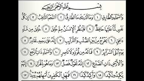 تلاوات مختارة سورة الطارق القارئ ناصر علي الغامدي
