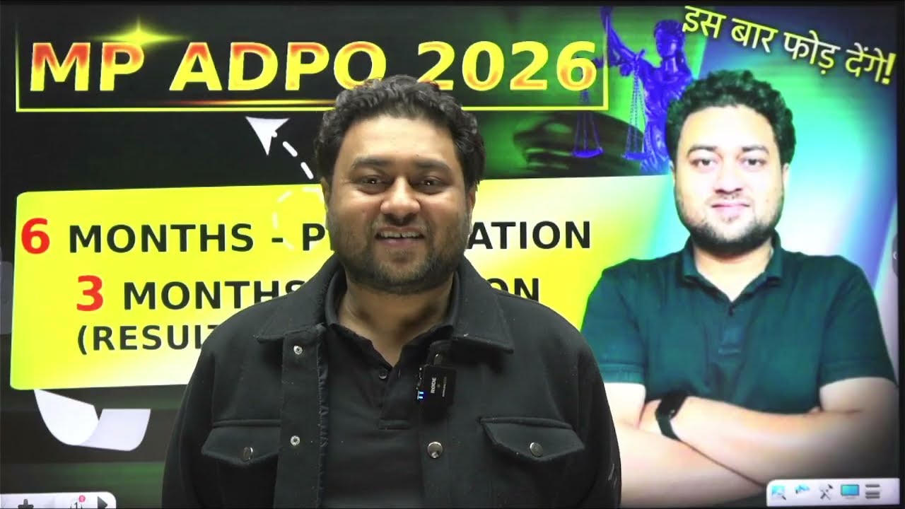 MP ADPO 2026 Preparation Plan by Vishal Sir || 