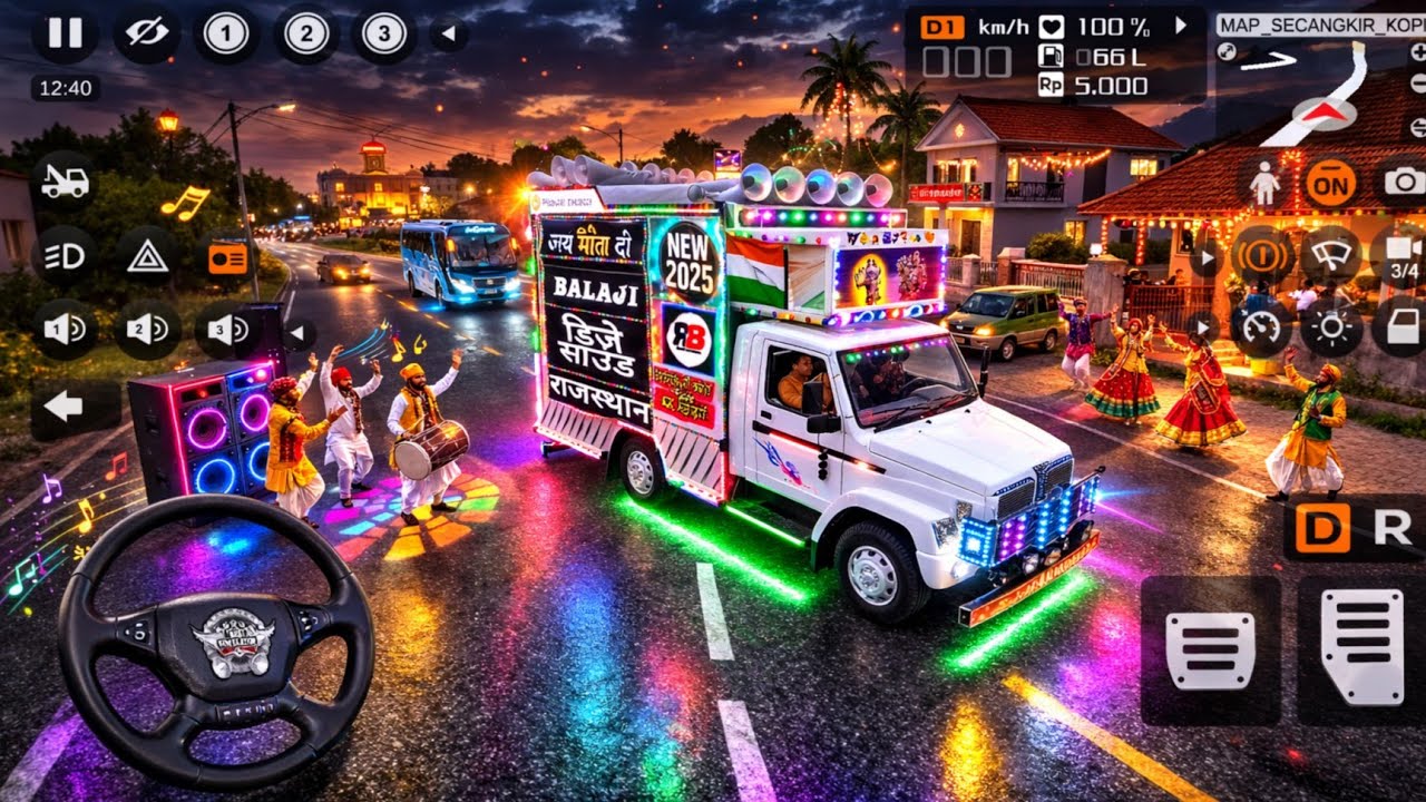 INDIAN DJ PICKUP ROAD DRIVE | BUS SIMULATOR INDONESIA MOD DJ SOUND GAMEPLAY