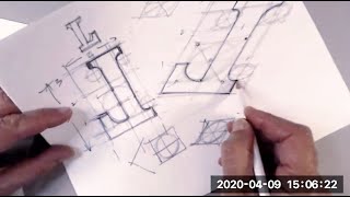 How to Draw a Wooden Letter   2020 04 09   PM session