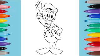 Donald Duck Coloring Pages 🦆 | Disney's Donald Duck ✨️