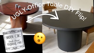 Office Conference Table to MODERN Pedestal Dining $250 Shabby Chic Chalk Based Furniture Paint by Our Classic Home 213 views 8 months ago 6 minutes, 15 seconds