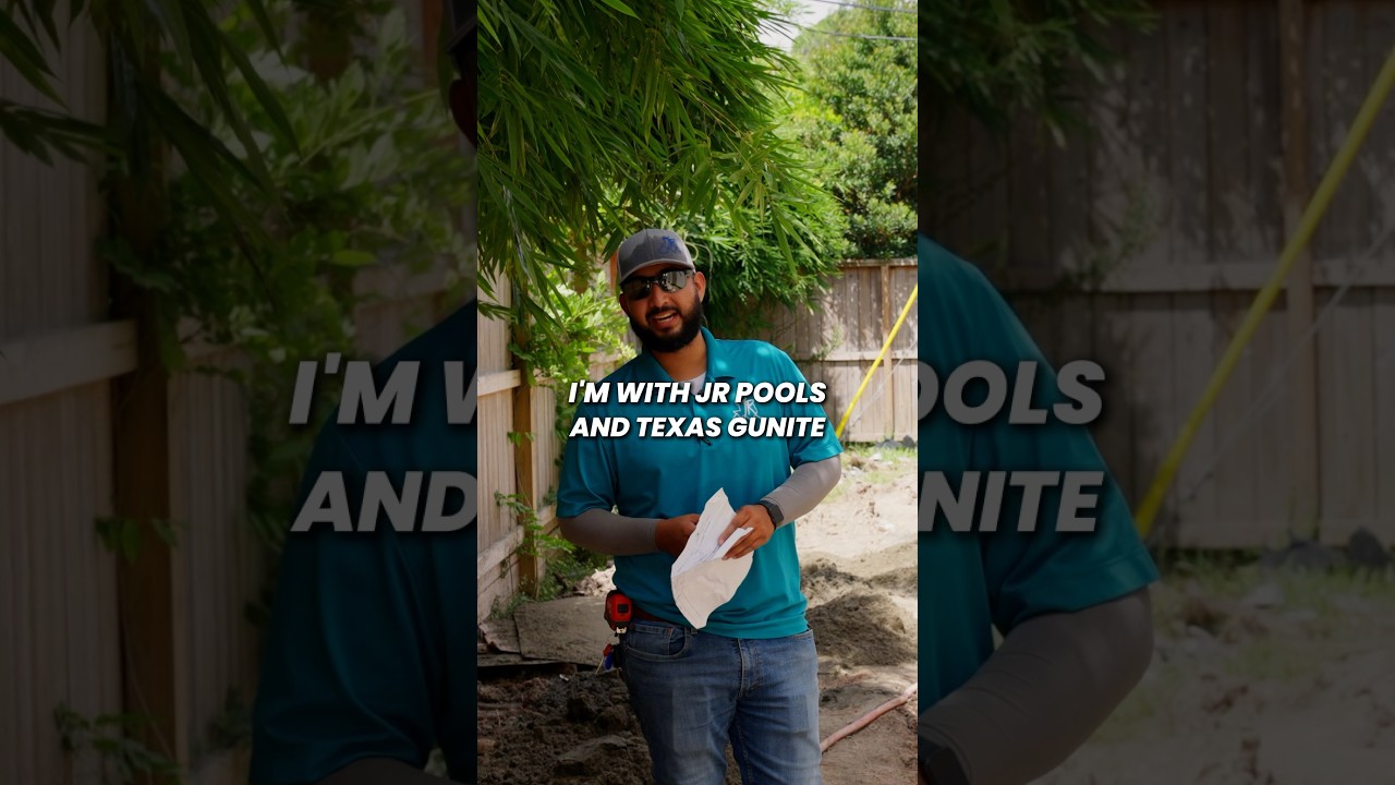 Today we’re shooting Gunite for this custom pool and sunken kitchen setup 