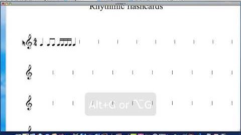 Sibelius tutorial: how to create rhythmic flashcards