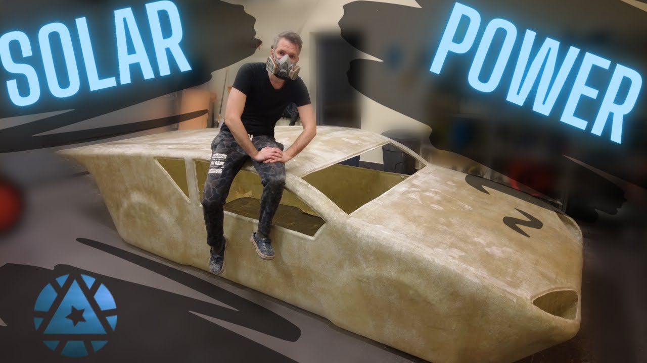 Самодельный кузов из стеклопластика (часть 3) оклейка - YouTube