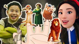 Lion King &amp; Shrek Finger Family | Nursery Rhymes | DoReMi Kids Songs