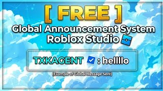 FREE Global Announcement System in Roblox Studio  (Easy & Powerful!)