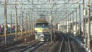 JR貨物 EF66-54 貨物列車②(6170レ EF66 0番台 青ワム)岐阜貨物(タ)停車中