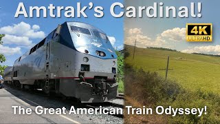 Riding Amtrak's Cardinal! 4K The Great American Train Odyssey!
