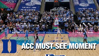 Duke's Reigan Richardson Blocks UNC's Attempt To Tie | ACC Must See Moment