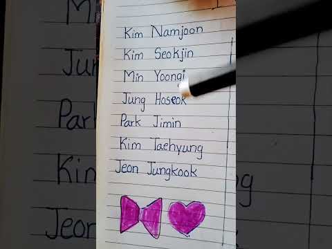 BTS real name 💜💜💜