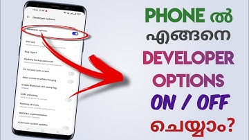 How To Enable / Disable Developer Options In Phone | Turn Off / On Developer Options | Malayalam