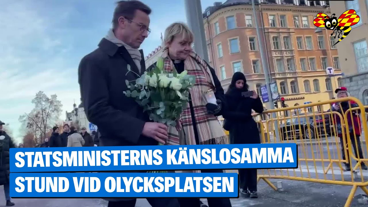 Statsministern på plats för att hedra offren – dagen efter dödsolyckan