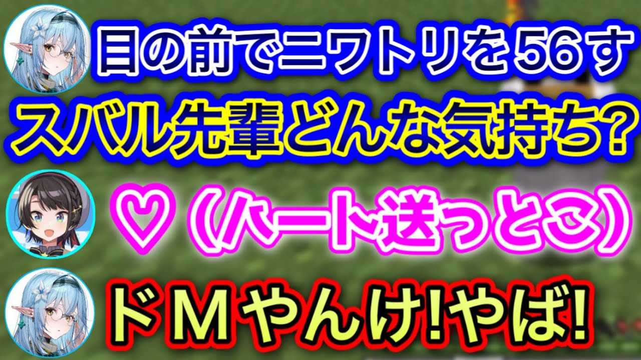 ラミィに同族を56されたにも関わらず♡を送るドMスバル【大空スバル,雪花ラミィ/ホロライブ/切り抜き】