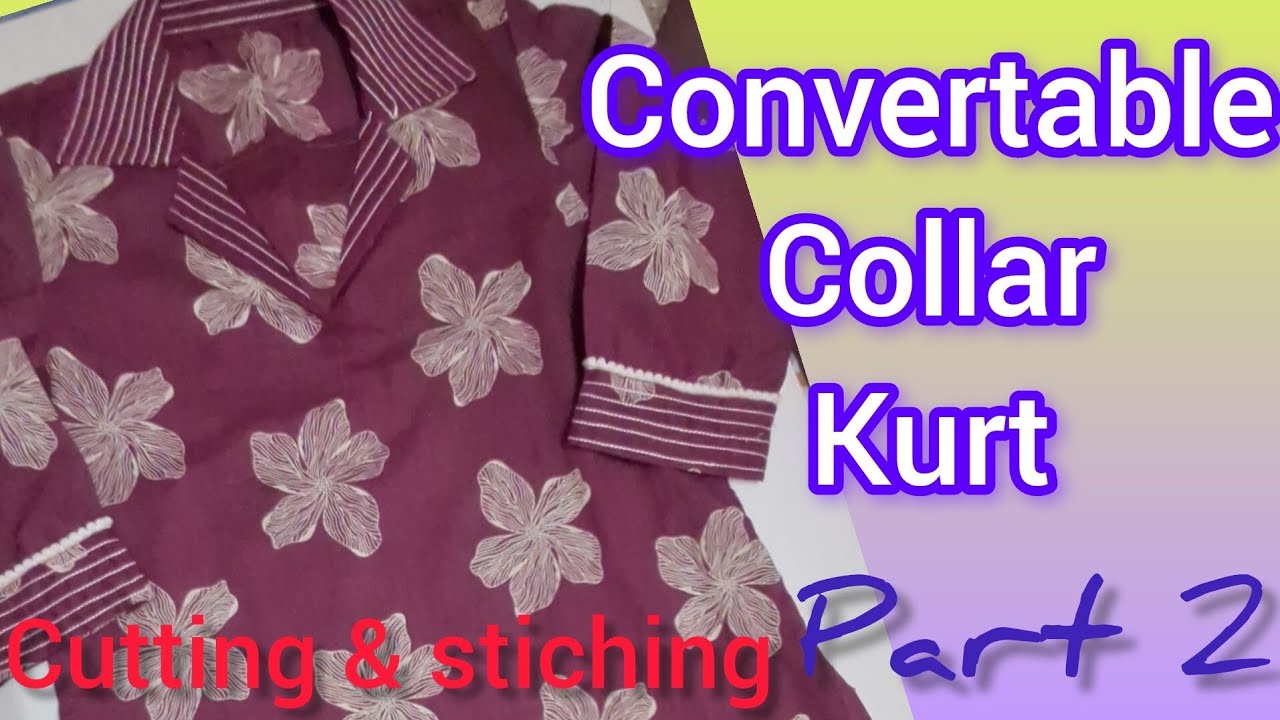 Coat Collar 🌹short Kurti Part 2 Stiching❤️ 